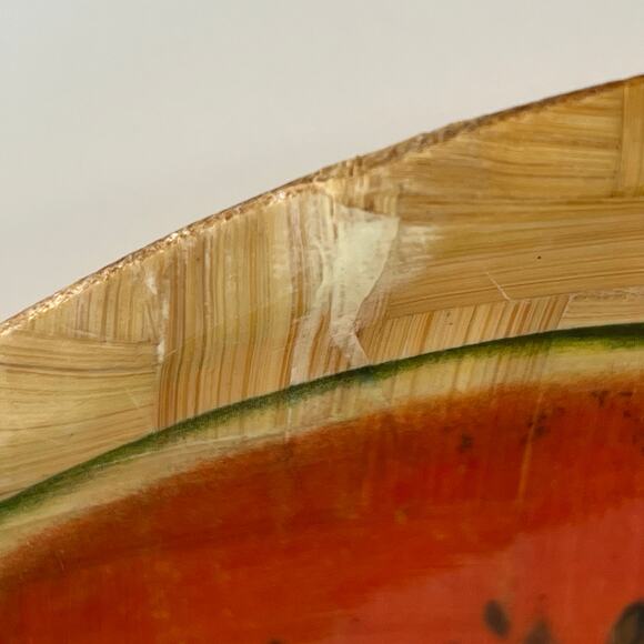 Vintage bamboo salad bowl set - Picture 8 of 10